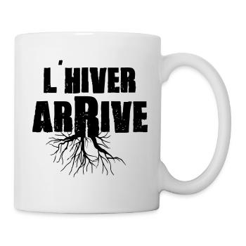 L'hiver arrive ! - Mug blanc - blanc - Droite