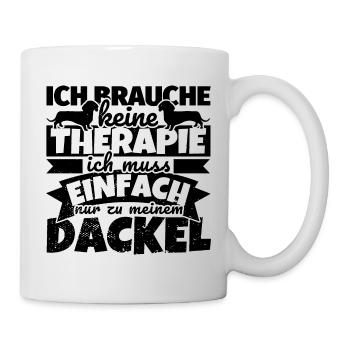 Dackel Dachshund Herrchen Frauchen - Tasse - Weiß - Rechts