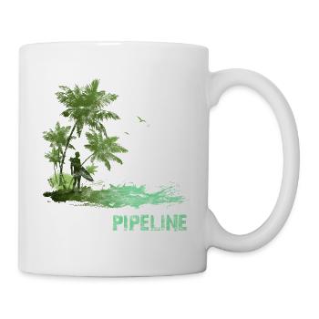 Surf pour les surfeurs Vintage Pipeline Idée cadeau - Mug blanc - blanc - Droite