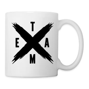 Team Symbol Kreuz - Tasse - Weiß - Rechts