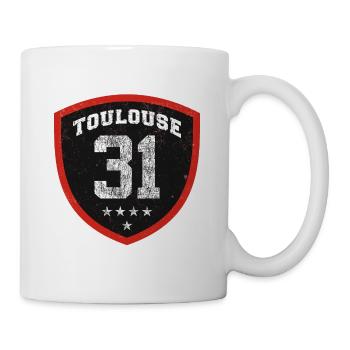 Toulouse 31, 5 étoiles Vintage. - Mug blanc - blanc - Droite