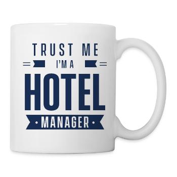 Crois-moi, je suis un Hôtel Manager Hoteldirekto - Mug blanc - blanc - Droite