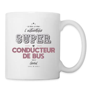 L authentique super conducteur de bus - Mug blanc - blanc - Droite