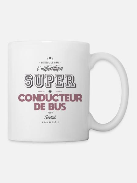 L authentique super conducteur de bus - Mug blanc - blanc