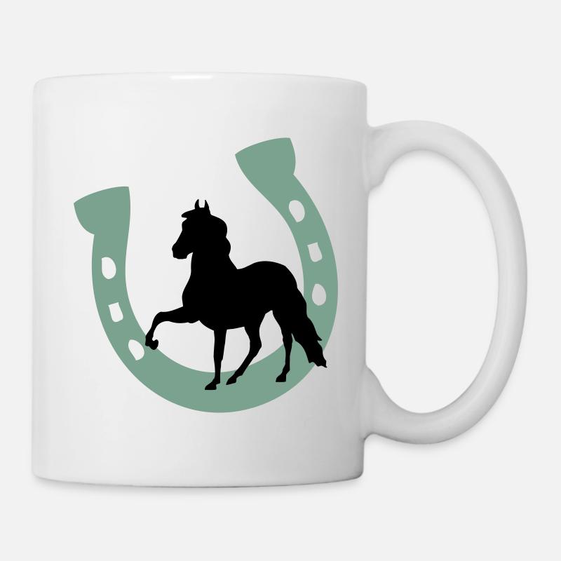 Baby Kind Pferd Hufeisen Einhorn Pony - Tasse - Weiß