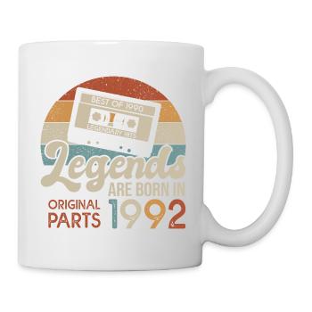 legends 1992 born in 1992 anniversary 30 years - Mug - white - Right