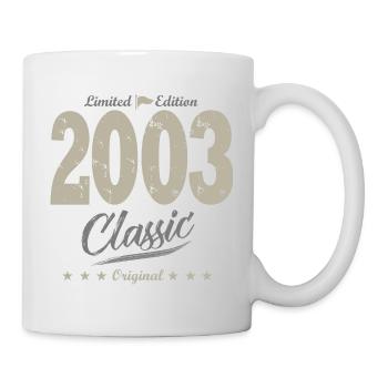 LIMITED EDITION 2003 cadeau anniversaire 20 ans - Mug blanc - blanc - Droite