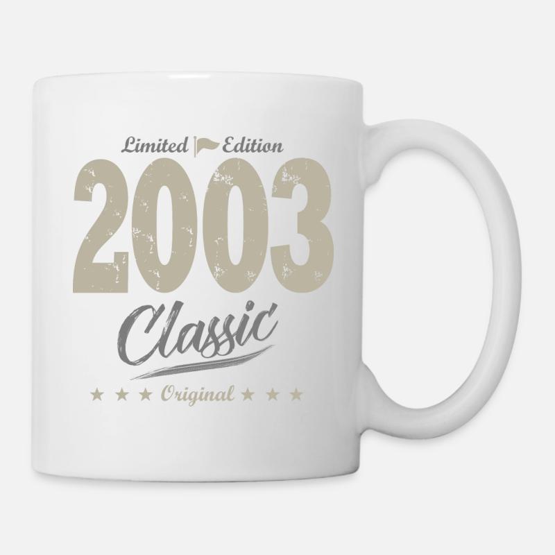 LIMITED EDITION 2003 cadeau anniversaire 20 ans - Mug blanc - blanc