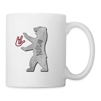 "I love you Berlin" im Graffiti Style - Tasse - Weiß - Rechts