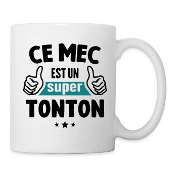 Ce Mec Est Un Super Tonton - Mug blanc - blanc - Droite