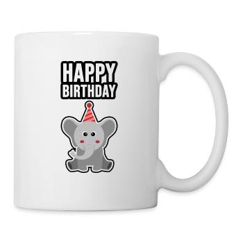 Birthday Elephant - Mug - white - Right