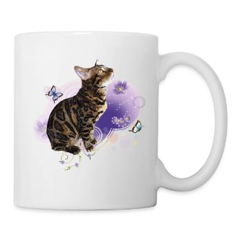 Bengalkatze - Tasse - Weiß - Rechts