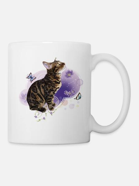 Bengalkatze - Tasse - Weiß