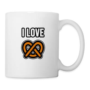 I love pretzels - Mug - white - Right