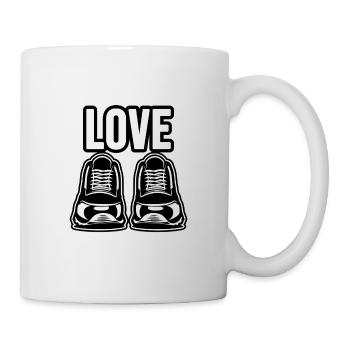 Love of shoes and shoes - Mug - white - Right