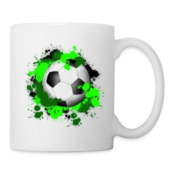 Blobs de football - Mug blanc - blanc - Droite