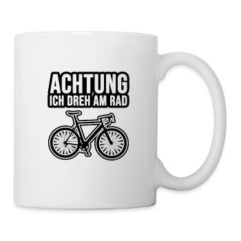 Attention I turn on the bike road bike - Mug - white - Right