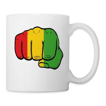 Belle chemise à afficher en disant "Fist Bump - Mug blanc - blanc - Droite
