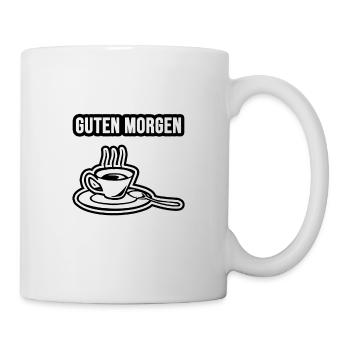 Guten Morgen Spruch - Tasse - Weiß - Rechts