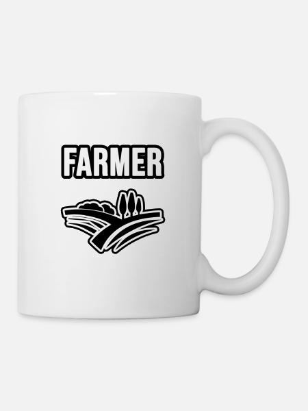 Agriculteurs, agriculteurs et agriculteurs - Mug blanc - blanc