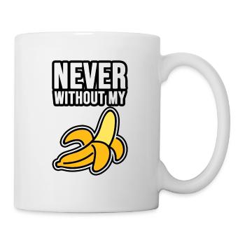 Never without my banana - Mug - white - Right