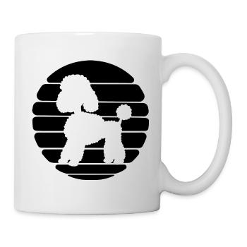 Caniche Design Sunset Propriétaire Maîtresse - Mug blanc - blanc - Droite