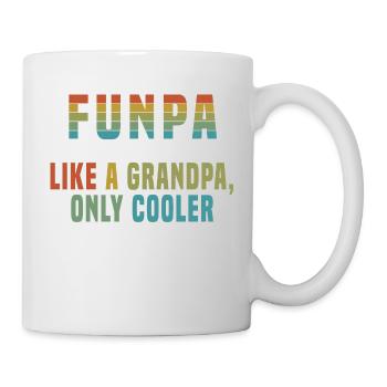 Funpa Like A Grandpa, Only Cooler T-shirt - Mug - white - Right