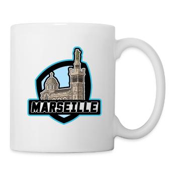 Logo Marseille - Mug blanc - blanc - Droite