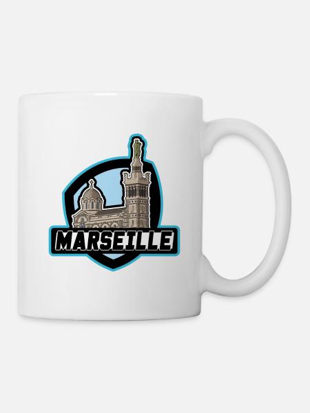 Logo Marseille - Mug blanc - blanc