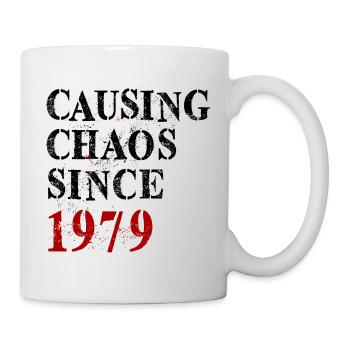 Causing Chaos since 1979 - Birthday 1979 - Mug - white - Right