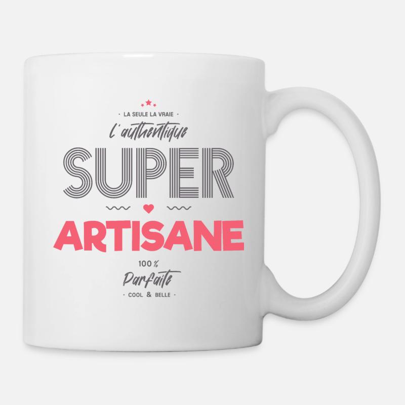 L authentique super artisane - Mug blanc - blanc