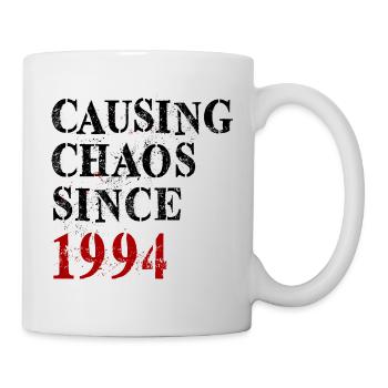 Causing Chaos since 1994 - Birthday 1994 - Mug - white - Right