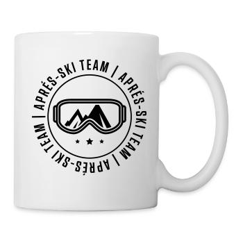 apres ski team - Tasse - Weiß - Rechts