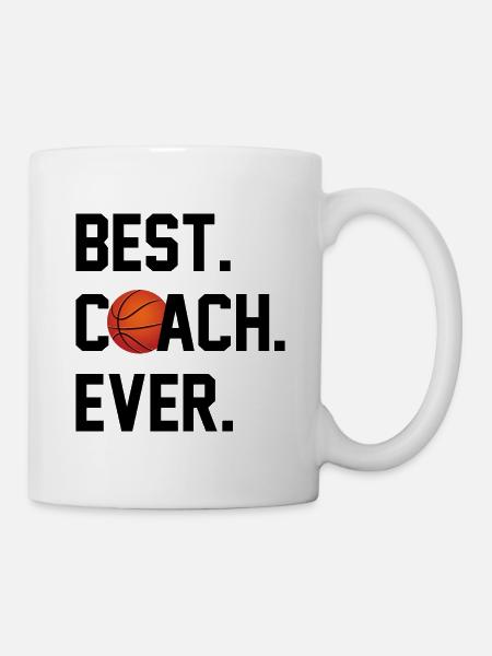 BESTER TRAINER BASKETBALL - Tasse - Weiß