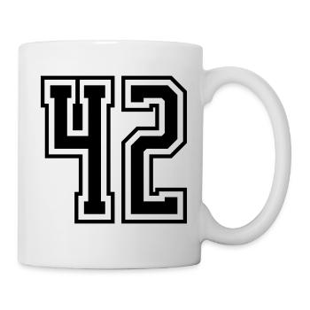 42 Number number - Mug - white - Right