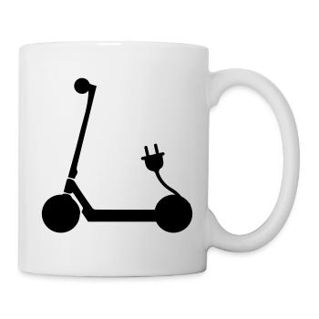 E-roller Icon - Tasse - Weiß - Rechts