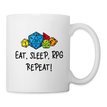 Eat, sleep, RPG, repeat - Mug - white - Right