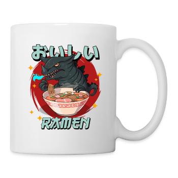 Dino Ramen Japon Dinosaure Nouilles japonaises - Mug blanc - blanc - Droite