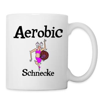 Aerobic Schnecke - Tasse - Weiß - Rechts
