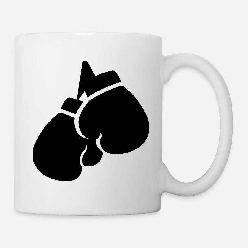 Boxhandschuhe symbol - Tasse - Weiß