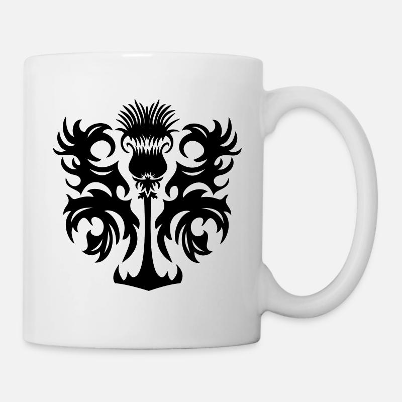 Distel - Tasse - Weiß