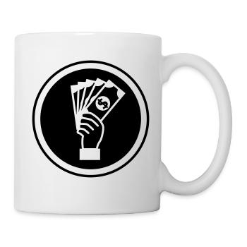 Money Money silhouette - Mug - white - Right