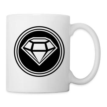 Diamond Icon Silhouette - Mug - white - Right