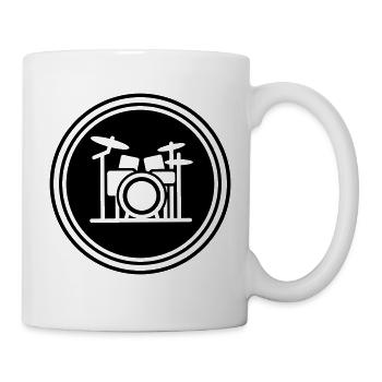 Schlagzeug - Tasse - Weiß - Rechts