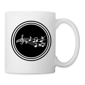 Musical notes sign - Mug - white - Right