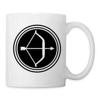 Bow and arrow - Mug - white - Right
