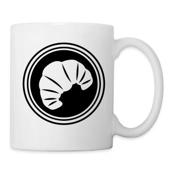 Croissant Symbol - Tasse - Weiß - Rechts