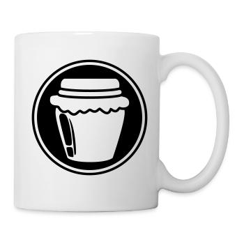 Symbole de confiture de miel - Mug blanc - blanc - Droite