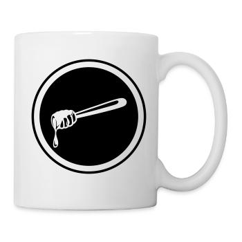 Stick chisel symbol beekeeper - Mug - white - Right