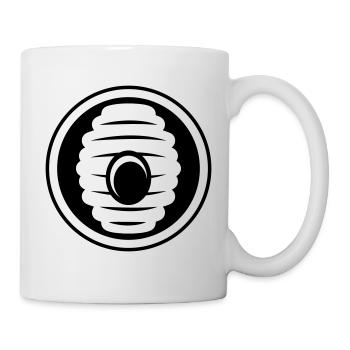 Abeille Icon miel - Mug blanc - blanc - Droite